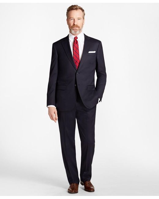 Brooks Brothers Madison Fit Stretch Wool Two-button 1818 Suit in Navy ...