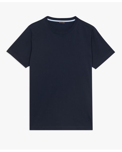 Brooks Brothers Blaues Baumwoll-t-shirt Mit Rundhalsausschnitt in Blue für Herren