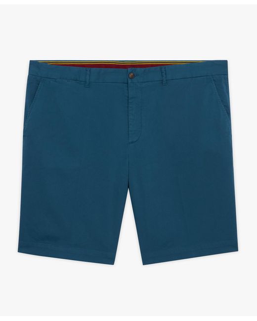Brooks Brothers Chino-shorts In Petrol Aus Baumwolle in Blue für Herren