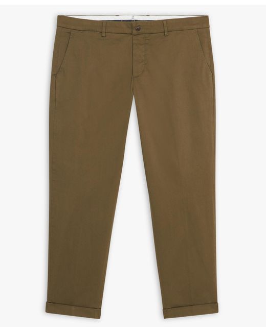 Pantalon Chino Militaire Coupe Décontractée En Coton Double Retors Brooks Brothers pour homme en coloris Green