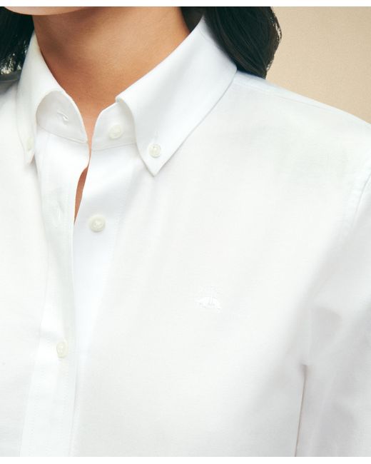 Brooks Brothers White Classic-Fit Cotton Oxford Shirt