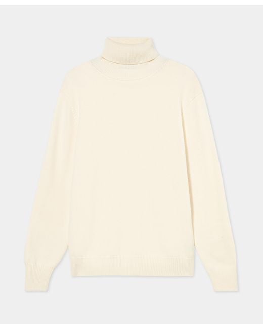 Brooks Brothers Natural Merino Wool Turtleneck Sweater for men
