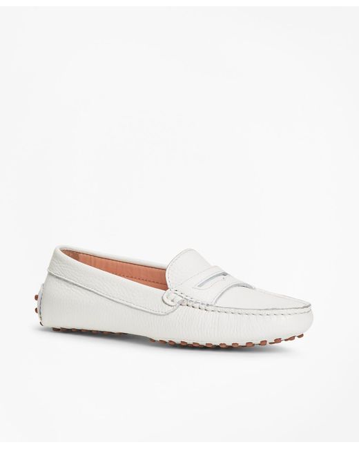 leather driving moc