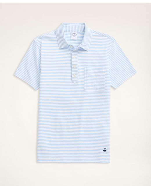 Brooks Brothers Cotton Vintage Jersey Feeder Stripe Polo Shirt in
