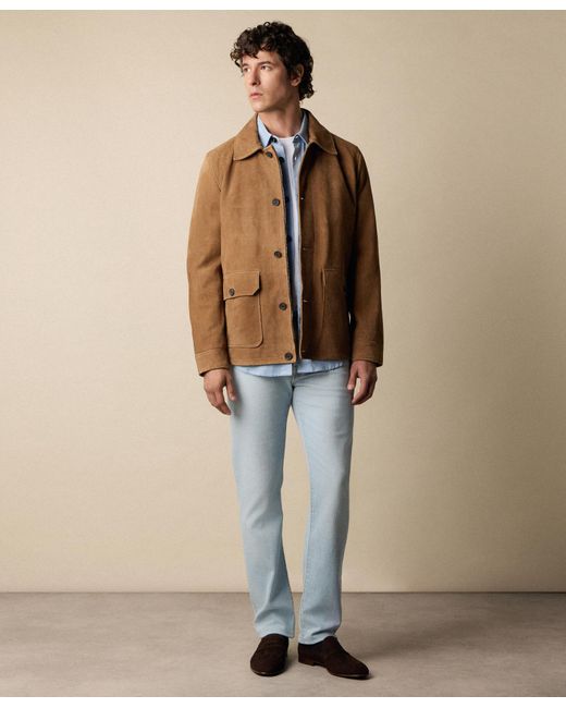 Surchemise En Daim Brooks Brothers pour homme en coloris Brown