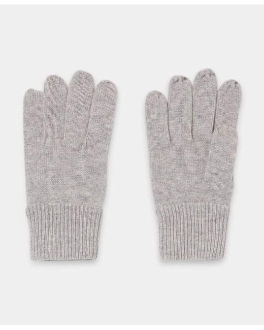Brooks Brothers Gray Cashmere Gloves for men