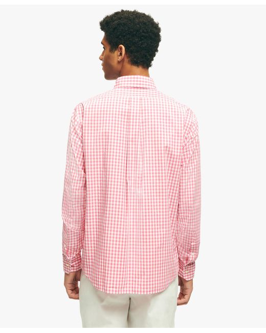 Camicia Sportiva Rossa Friday Con Collo A Polo Button-down di Brooks Brothers in Pink da Uomo