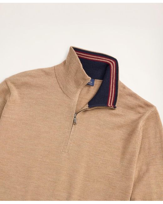 brooks brothers quarter zip sweater