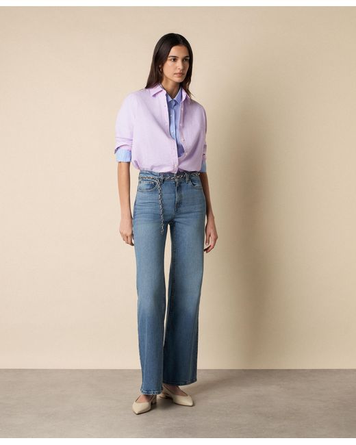 Brooks Brothers Blue Flared Denim Pants