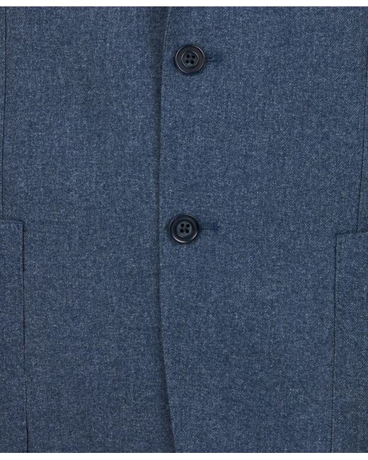 Brooks Brothers Blue Melange Wool Blend Blazer for men