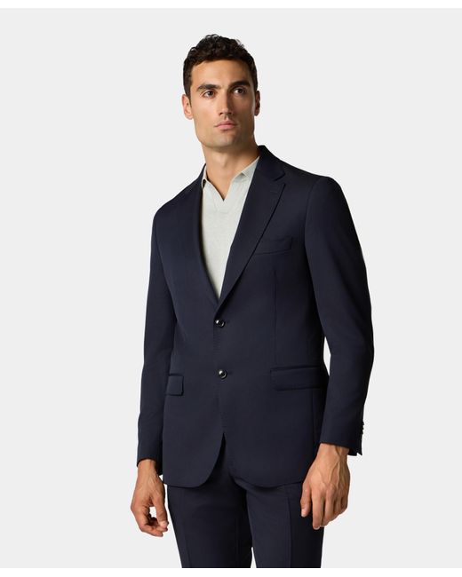 Brooks Brothers Blue Virgin Wool Single-Breasted Blazer for men