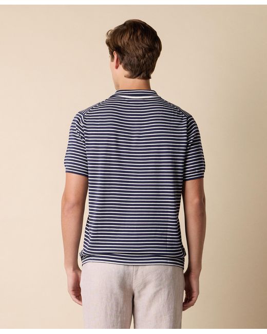 Brooks Brothers Blue Cotton-Blend Polo Shirt for men