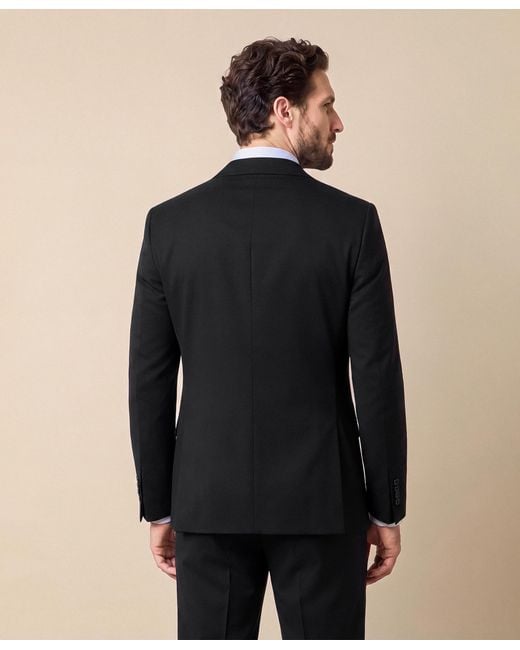 Brooks Brothers Black Travel Plain Twill Blazer for men