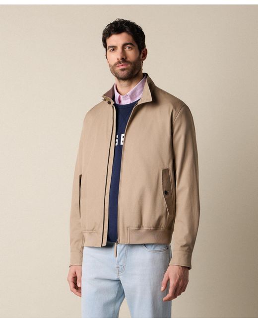 Brooks Brothers Natural Harrington Jacket for men
