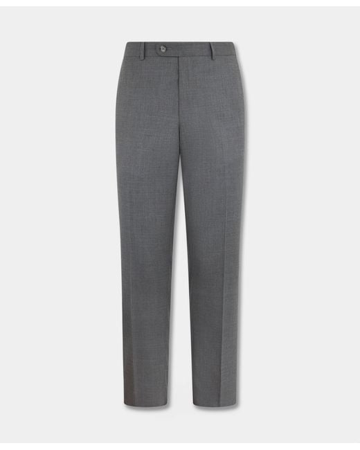 Brooks Brothers Gray Travel Twill Trousers for men