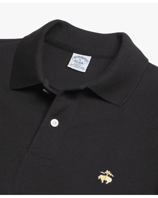 Brooks Brothers Black Golden Fleece Supima Cotton Polo for men