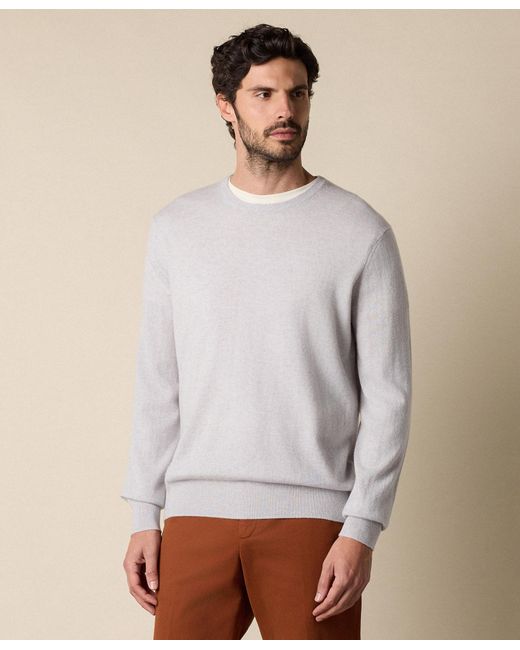 Brooks Brothers White Cashmere Crewneck for men