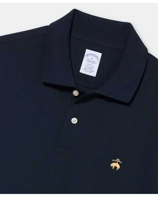 Brooks Brothers Blue Golden Fleece Supima Cotton Polo for men