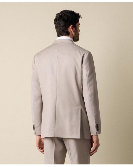 Brooks Brothers Gray Twill Virgin Wool Blazer for men