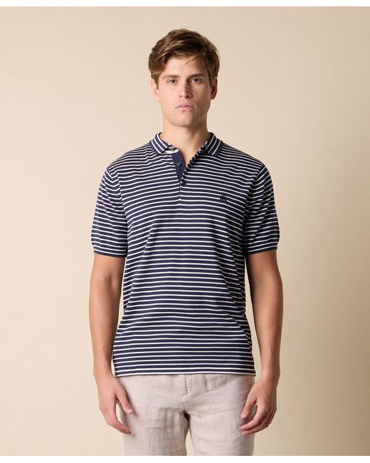 Brooks Brothers Blue Cotton-Blend Polo Shirt for men