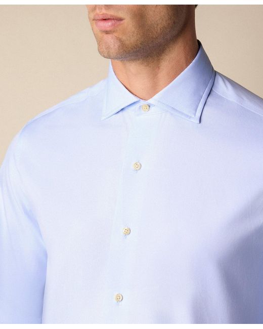 Brooks Brothers Blue Thomas Mason Regular Fit Shirt With English Spread Collar for men