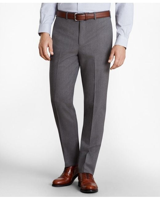 Brooks Brothers Regent Fit Stretch Wool Trousers for Men - Lyst