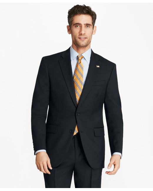 Brooks Brothers Canvas Madison Fit Twobutton 1818 Suit in Navy (Blue) for Men Lyst