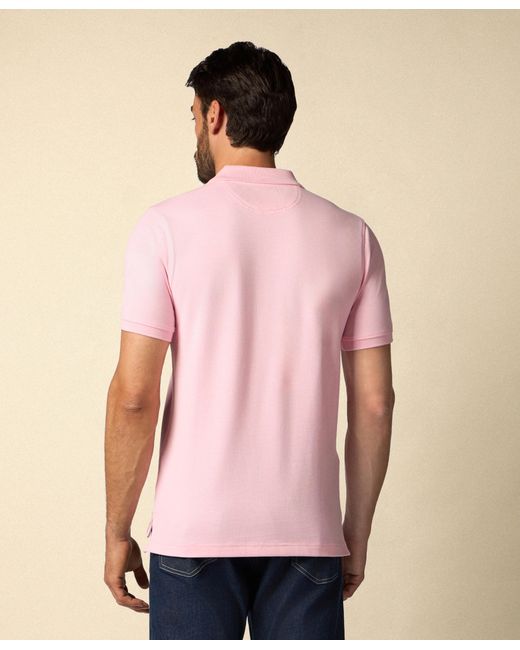 Brooks Brothers Pink Golden Fleece Stretch Cotton Pique Polo for men