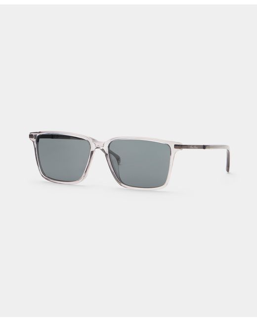 Brooks Brothers Gray Crystal Sunglasses for men
