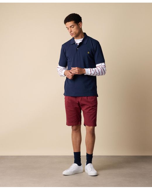 Brooks Brothers Blue Cotton Piqué Polo for men