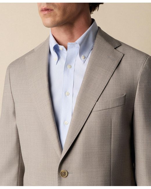 Brooks Brothers Gray Virgin Wool Blend Comfort Blazer for men