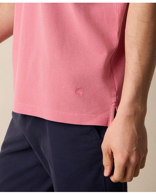 Brooks Brothers Poloshirt Aus Baumwoll-Piqué in Pink für Herren