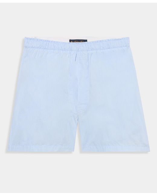 Brooks Brothers Blue Plain Cotton Boxer Shorts for men