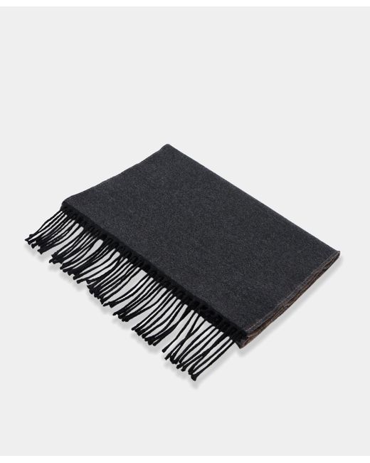 Brooks Brothers Blue Double-Faced Wool Scarf for men