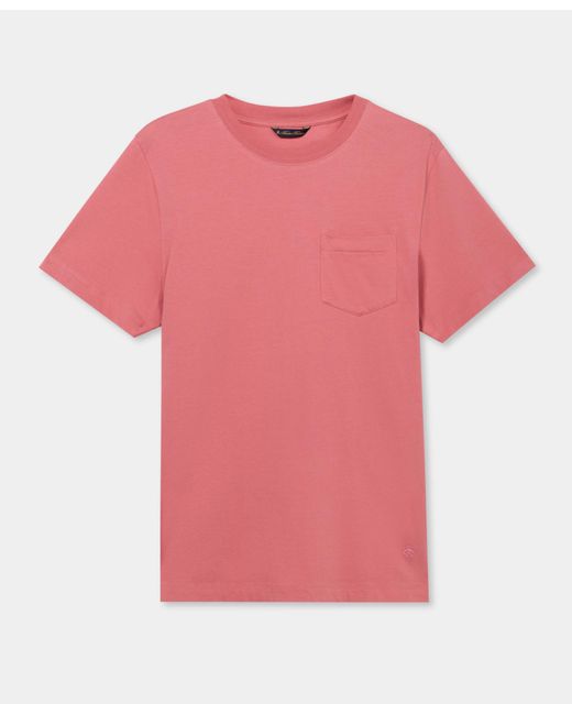 Brooks Brothers Pink Cotton Pocket T-Shirt for men