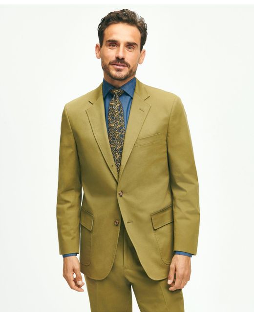 Brooks Brothers Green The No. 1 Sack Suit In Cotton for men