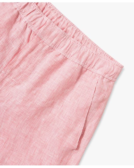 Brooks Brothers Rote Leinen-shorts in Pink für Herren