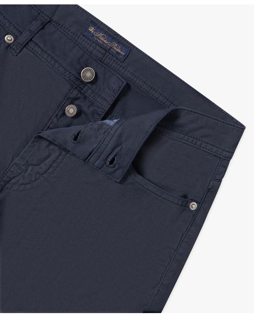 Pantalon Cinq Poches Bleu Marine En Coton Stretch Brooks Brothers pour homme en coloris Blue