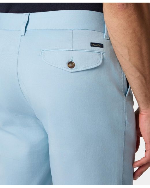 Bermuda De Gabardina De Algodón Elástico Brooks Brothers de hombre de color Blue