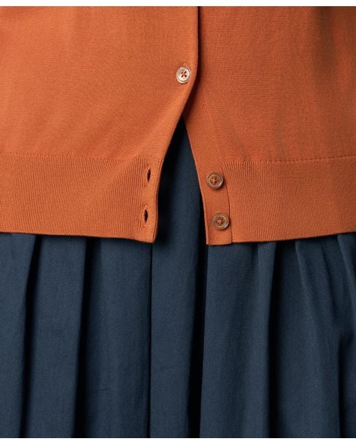 Brooks Brothers Orange Cotton Cardigan