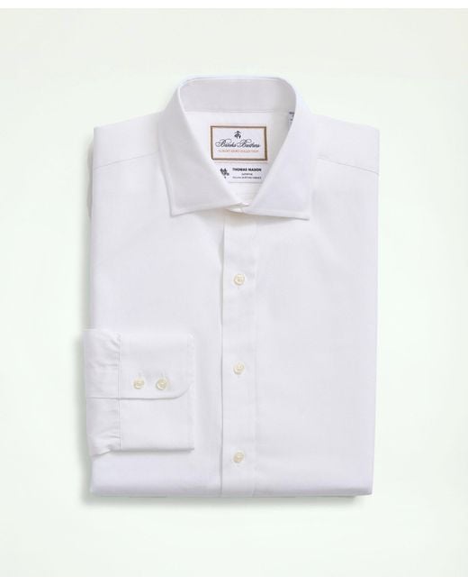 Brooks Brothers X Thomas Mason Cotton Pinpoint Oxford English Collar
