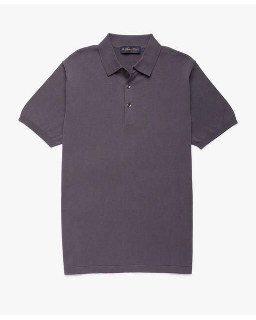Polo En Coton Gris Foncé Brooks Brothers pour homme en coloris Gray