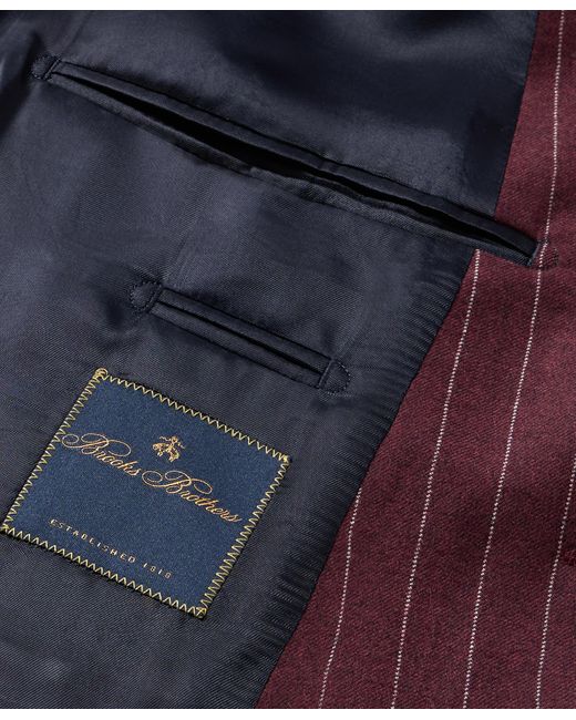 Pinstripe Virgin Wool Blazer di Brooks Brothers in Purple da Uomo