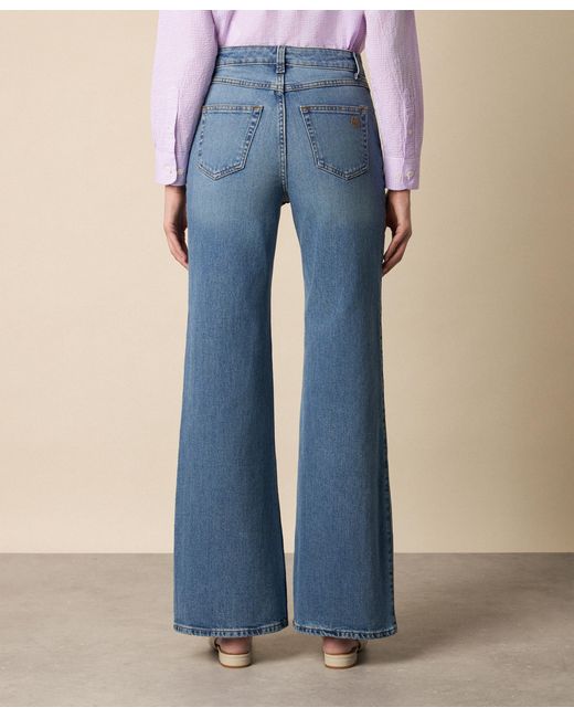 Brooks Brothers Blue Flared Denim Pants
