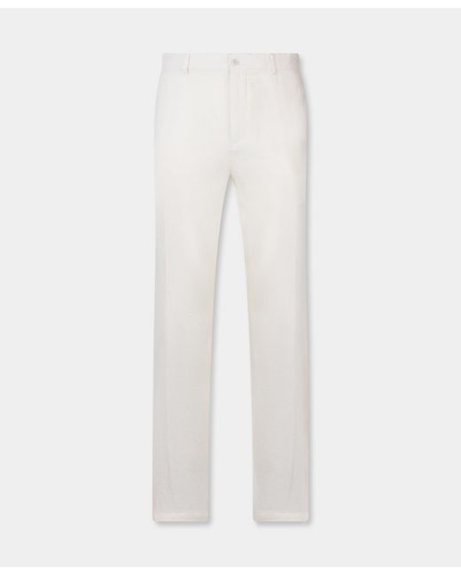 Brooks Brothers White Linen Trousers for men
