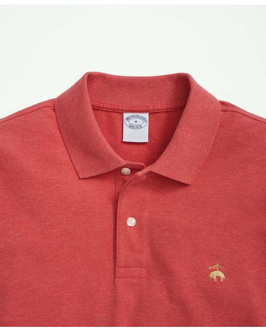 Brooks Brothers Red Golden Fleece Stretch Supima Long-sleeve Polo Shirt for men