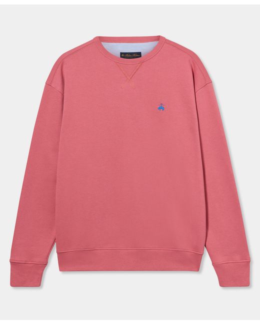 Brooks Brothers Pink Cotton Sweatshirt With Embroidered Logo for men