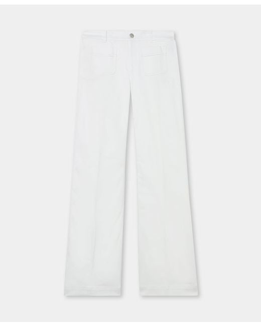Brooks Brothers Natural Patch Pocket Flare Denim Pant