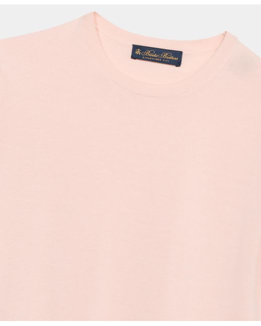 Brooks Brothers Pink Cotton Knit Top