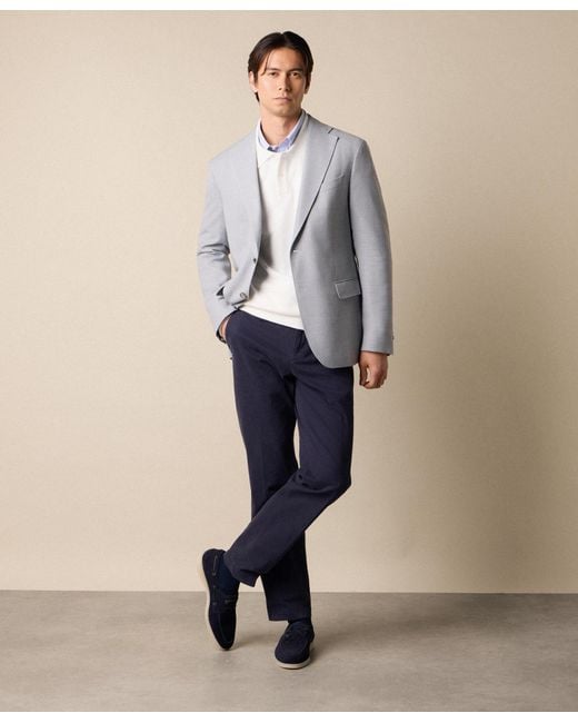 Brooks Brothers Blue Basket Weave Blazer for men